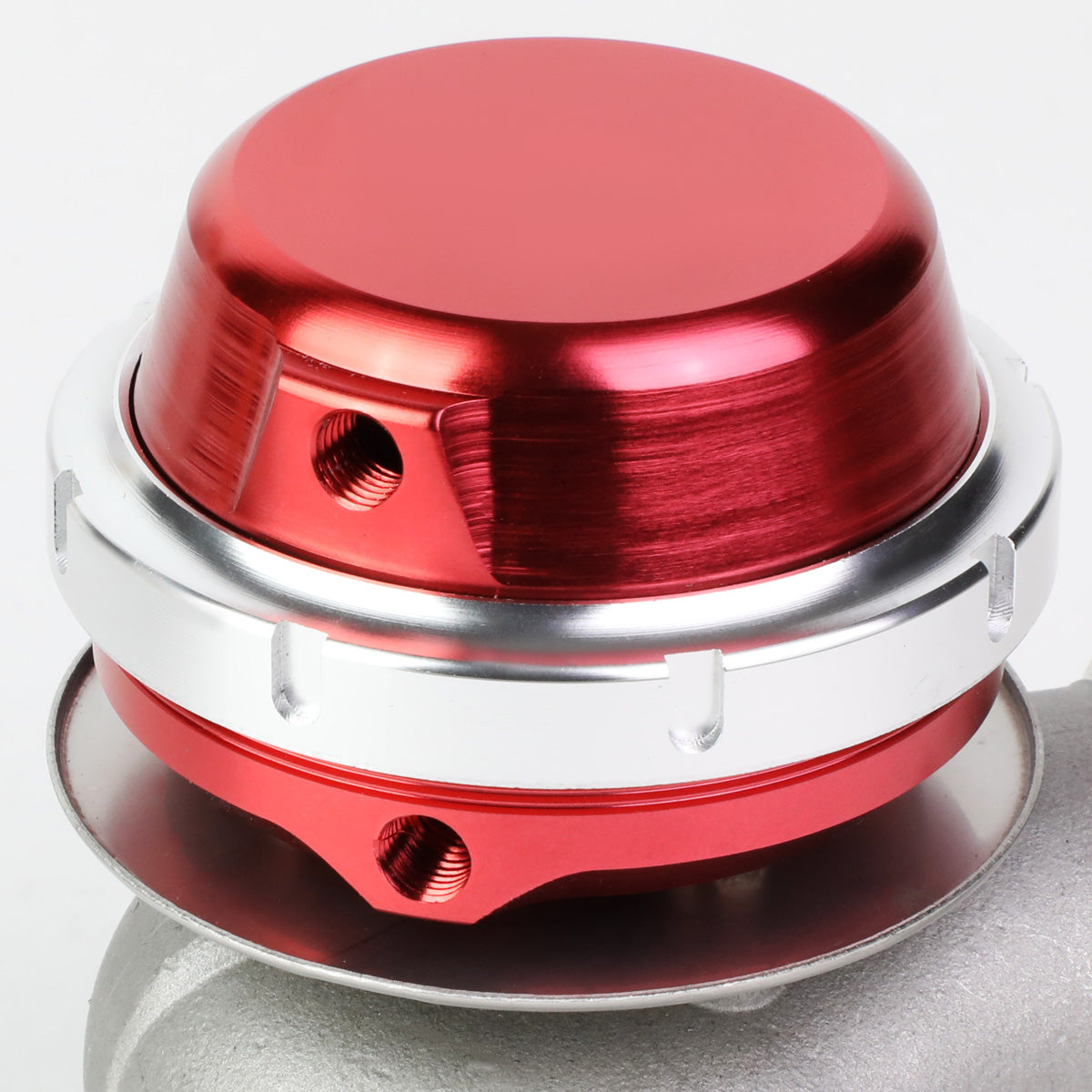 VALVULA DE ALIVIO WASTEGATE - 40MM - CAST STEEL - SHORT - V-BAND - 14PSI - RED