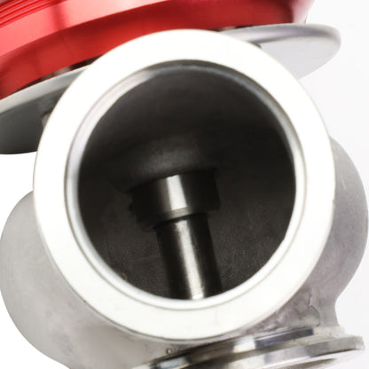 VALVULA DE ALIVIO WASTEGATE - 40MM - CAST STEEL - SHORT - V-BAND - 14PSI - RED