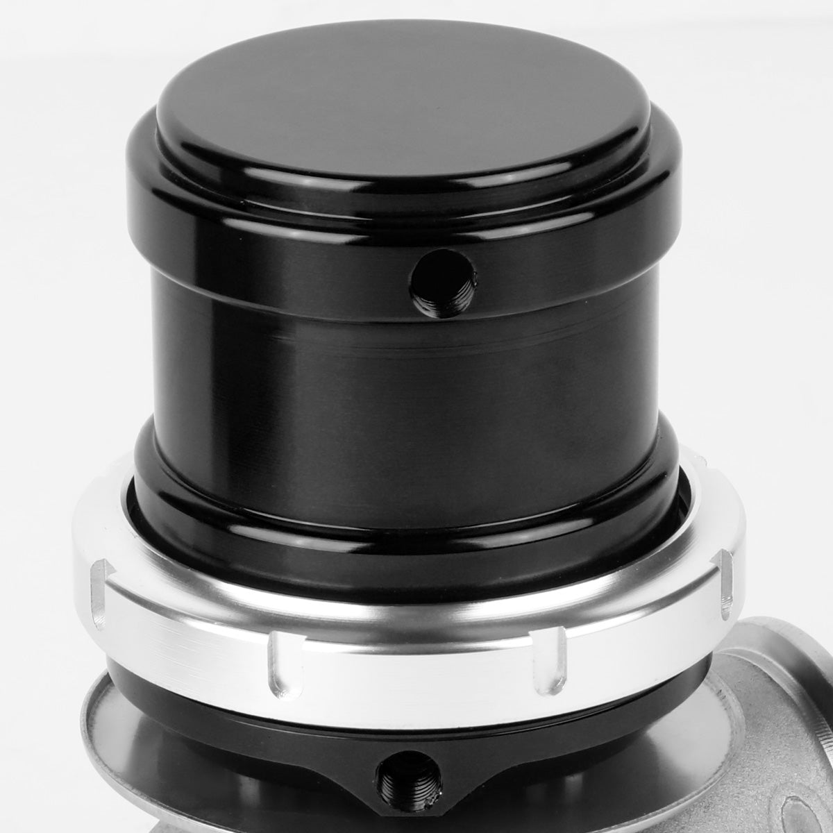 VALVULA DE ALIVIO WASTEGATE - 40MM - CAST STEEL - TALL - V-BAND - 14PSI - BLACK