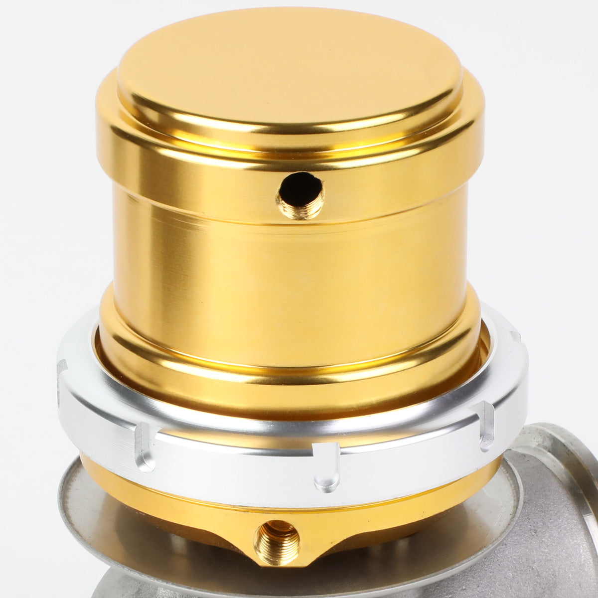 VALVULA DE ALIVIO WASTEGATE - 40MM - CAST STEEL - TALL - V-BAND - 14PSI - GOLD