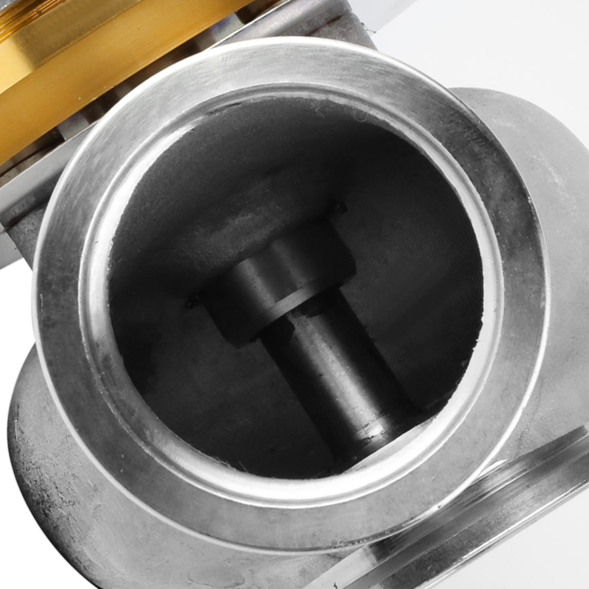 VALVULA DE ALIVIO WASTEGATE - 40MM - CAST STEEL - TALL - V-BAND - 14PSI - GOLD