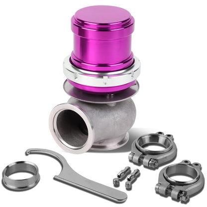 VALVULA DE ALIVIO WASTEGATE - 40MM - CAST STEEL - TALL - V-BAND - 14PSI - PURPLE
