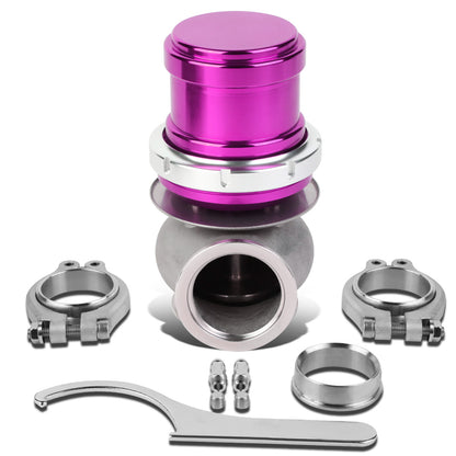 VALVULA DE ALIVIO WASTEGATE - 40MM - CAST STEEL - TALL - V-BAND - 14PSI - PURPLE