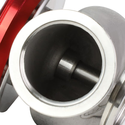 VALVULA DE ALIVIO WASTEGATE - 40MM - CAST STEEL - TALL - V-BAND - 14PSI - RED