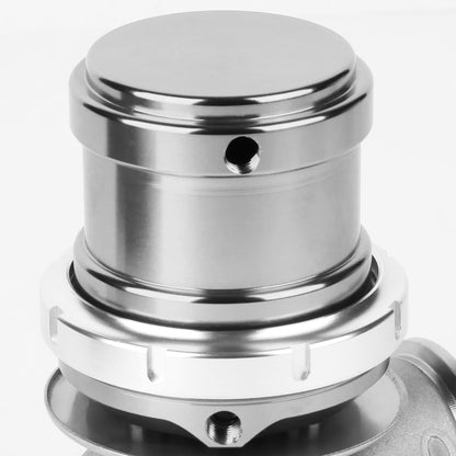 VALVULA DE ALIVIO WASTEGATE - 40MM - CAST STEEL - TALL - V-BAND - 14PSI - SILVER