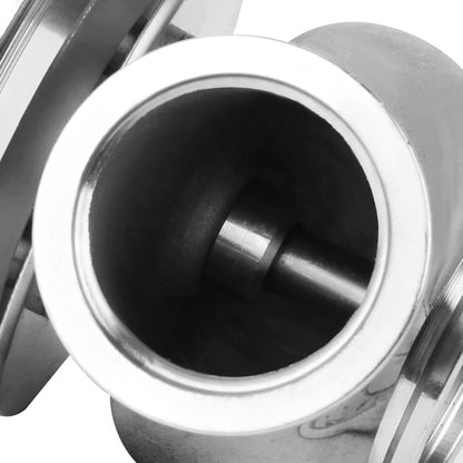 VALVULA DE ALIVIO WASTEGATE - 40MM - CAST STEEL - TALL - V-BAND - 14PSI - SILVER