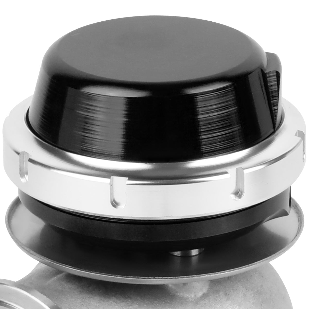 VALVULA DE ALIVIO WASTEGATE - 45MM - CAST STEEL - SHORTY - V-BAND - 14PSI - BLACK