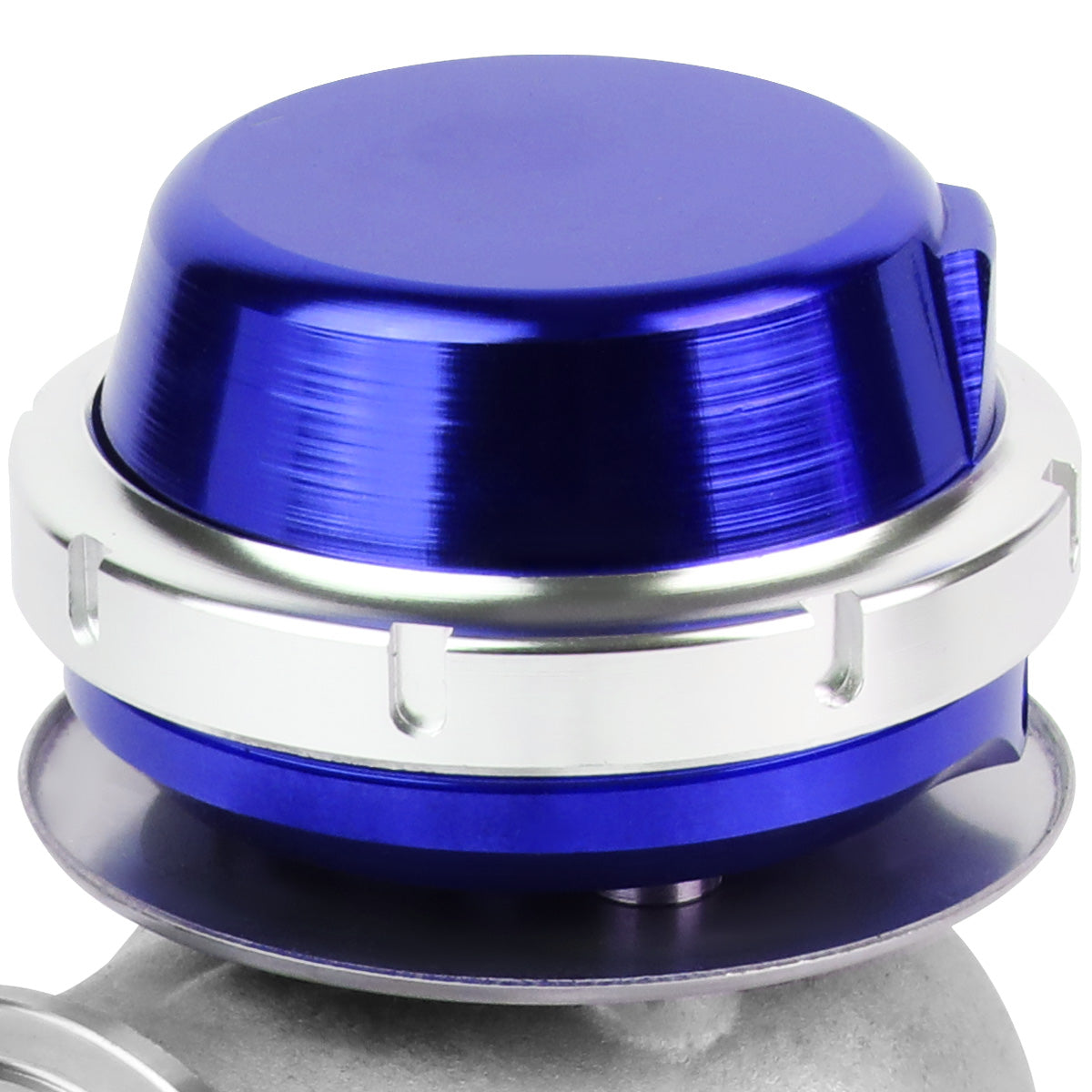 VALVULA DE ALIVIO WASTEGATE - 45MM - CAST STEEL - SHORTY - V-BAND - 14PSI - BLUE