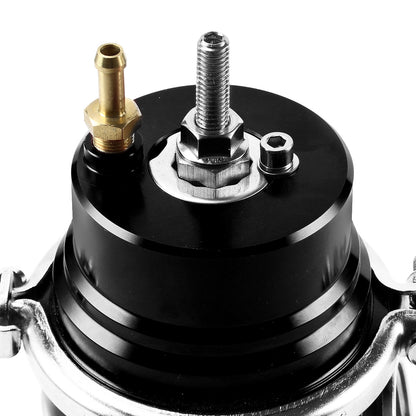 VALVULA DE ALIVIO WASTEGATE - 60MM - CAST STEEL - V-BAND - 12PSI - BLACK