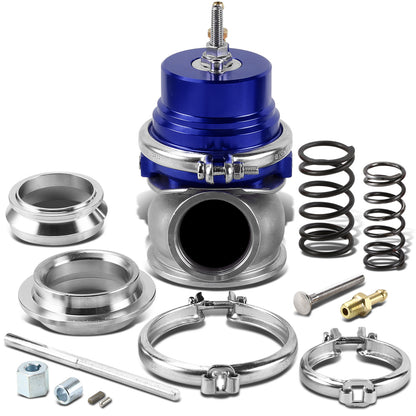 VALVULA DE ALIVIO WASTEGATE - 60MM - CAST STEEL - V-BAND - 12PSI - BLUE