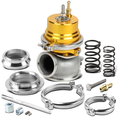 VALVULA DE ALIVIO WASTEGATE - 60MM - CAST STEEL - V-BAND - 12PSI - GOLD