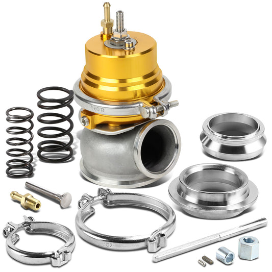 VALVULA DE ALIVIO WASTEGATE - 60MM - CAST STEEL - V-BAND - 12PSI - GOLD