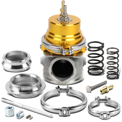 VALVULA DE ALIVIO WASTEGATE - 60MM - CAST STEEL - V-BAND - 12PSI - GOLD