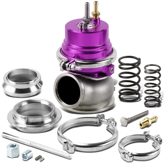VALVULA DE ALIVIO WASTEGATE - 60MM - CAST STEEL - V-BAND - 12PSI - PURPLE