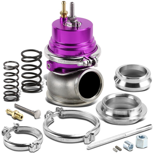 VALVULA DE ALIVIO WASTEGATE - 60MM - CAST STEEL - V-BAND - 12PSI - PURPLE