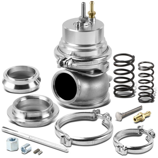 VALVULA DE ALIVIO WASTEGATE - 60MM - CAST STEEL - V-BAND - 12PSI - SILVER