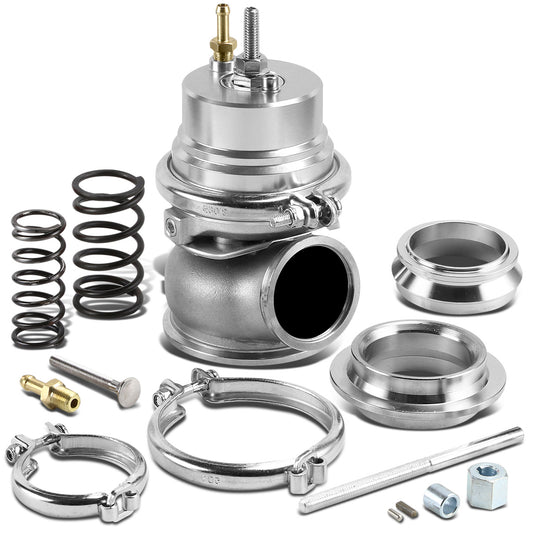 VALVULA DE ALIVIO WASTEGATE - 60MM - CAST STEEL - V-BAND - 12PSI - SILVER