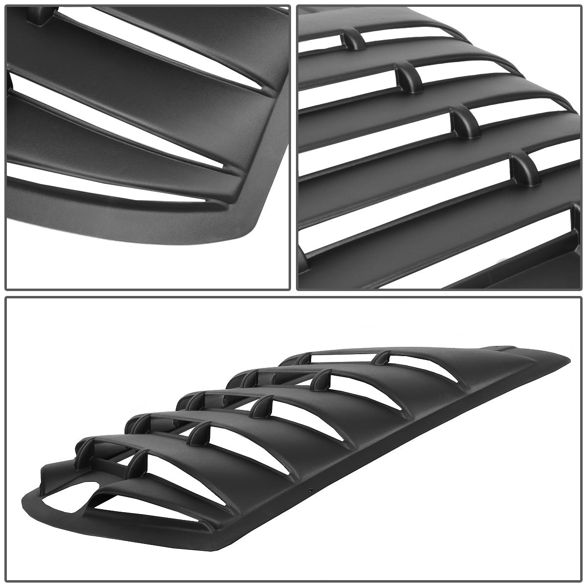 PERSIANA TRASERA REAR WINDOW LOUVER - 95-03 CHEVY CAVALIER, PONTIAC SUNFIRE - FITS 2-DR MODELS ONLY - 1PC - BLACK