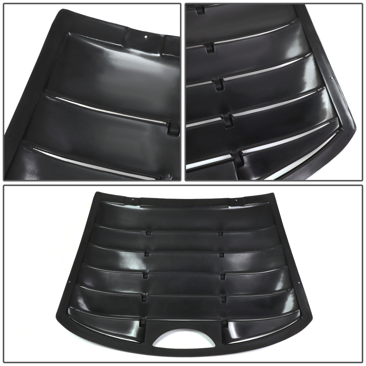 PERSIANA TRASERA REAR WINDOW LOUVER - 95-03 CHEVY CAVALIER, PONTIAC SUNFIRE - FITS 2-DR MODELS ONLY - 1PC - BLACK