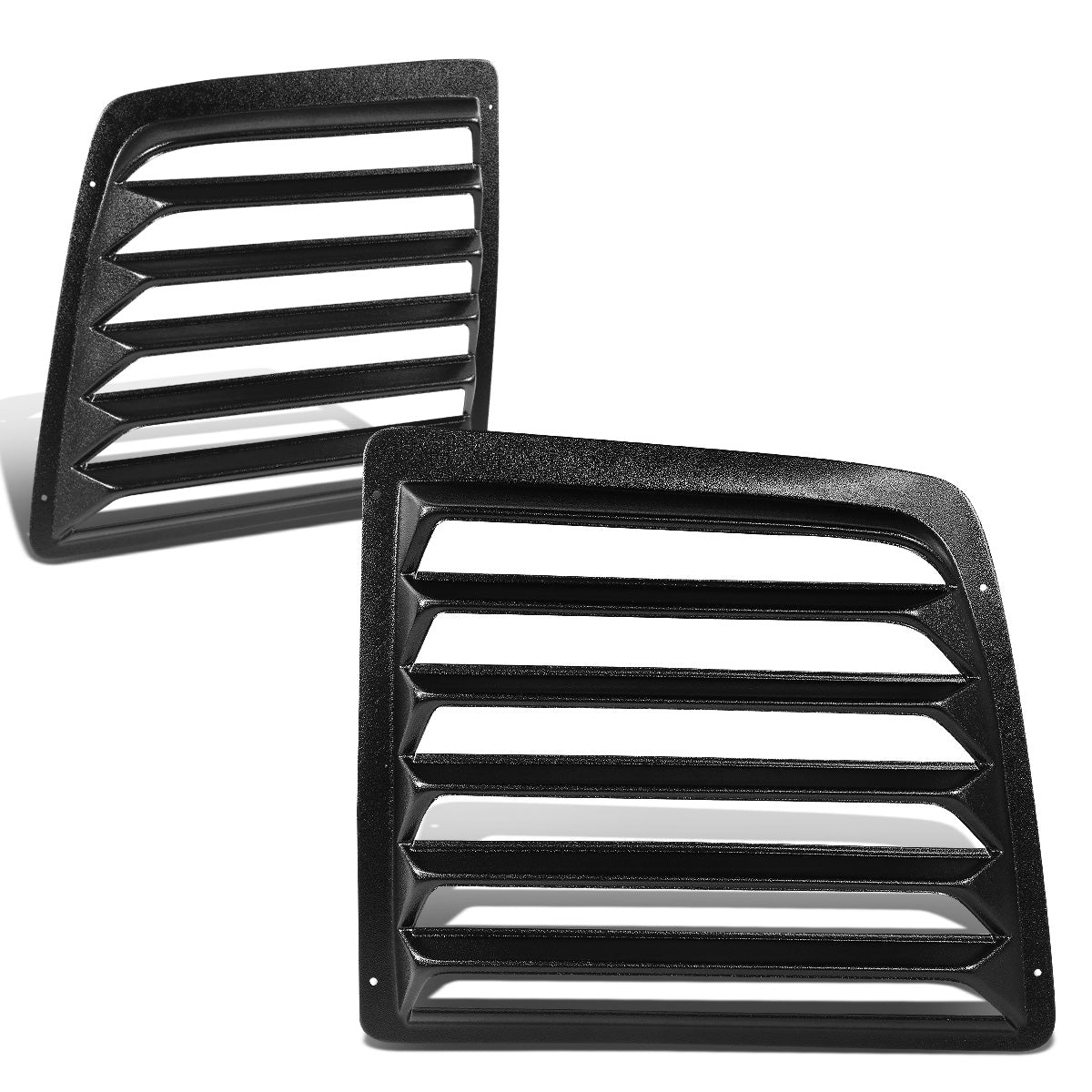 PERSIANA TRASERA REAR WINDOW LOUVER - 97-17 CHEVY EXPRESS 1500, 2500, 3500 / 97-17 GMC SAVANA 1500, 2500, 3500, 4500 - 2PCS - BLACK