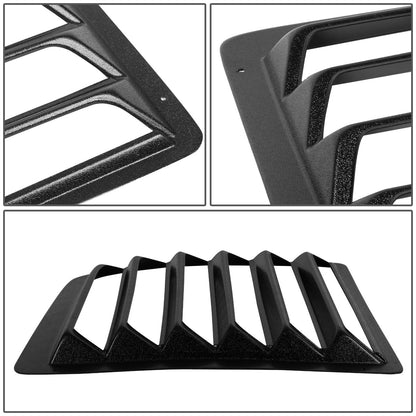 PERSIANA TRASERA REAR WINDOW LOUVER - 97-17 CHEVY EXPRESS 1500, 2500, 3500 / 97-17 GMC SAVANA 1500, 2500, 3500, 4500 - 2PCS - BLACK