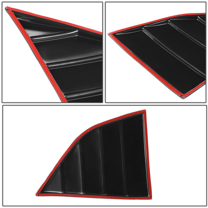 PERSIANA TRASERA SIDE WINDOW LOUVER - 08-19 DODGE CHALLENGER - 2PCS - BLACK