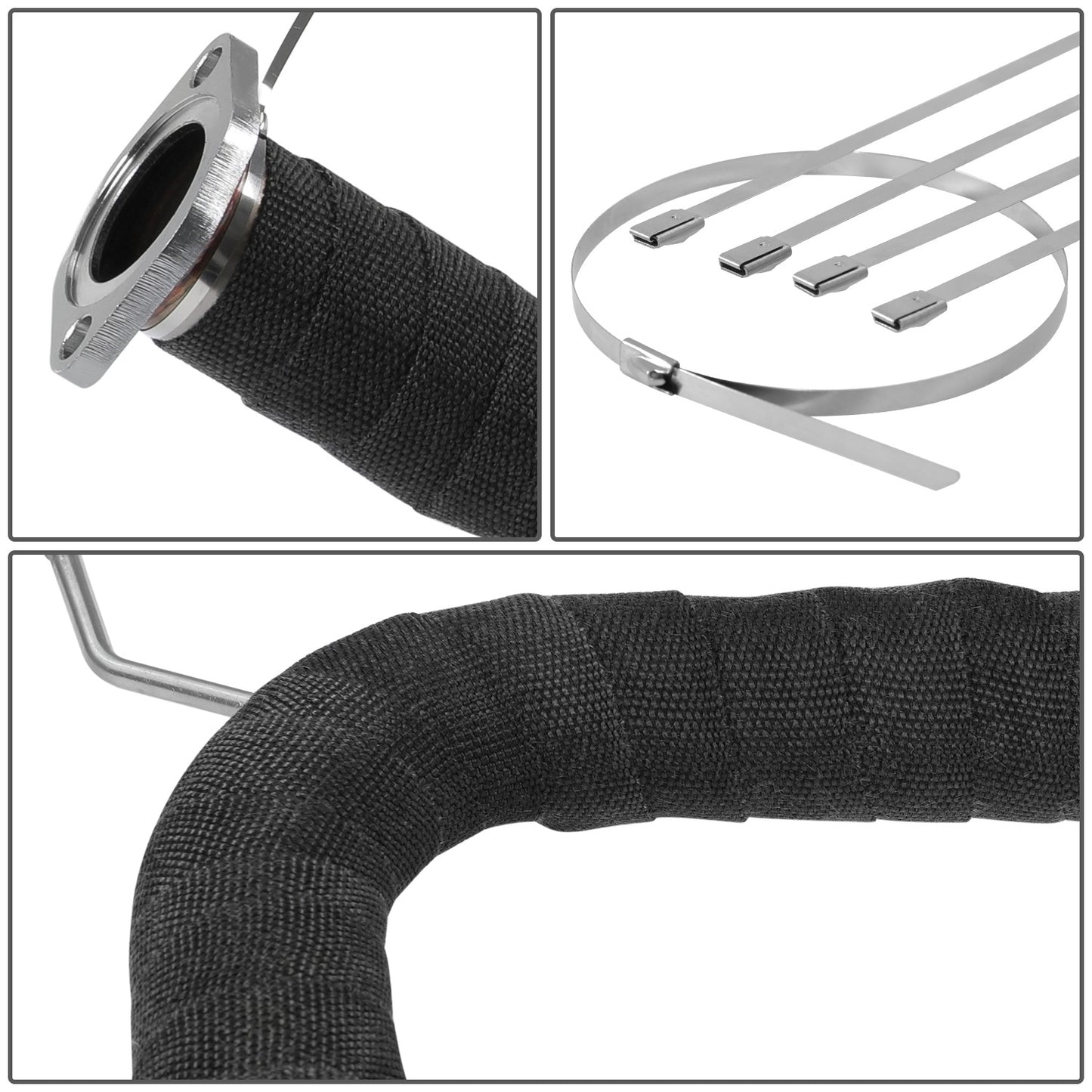 PROTECTOR HEADERS EXHAUST HEAT WRAP - TYPE-1 - 30 FEET - 2" X 30'  - BLACK - 5 ZIP