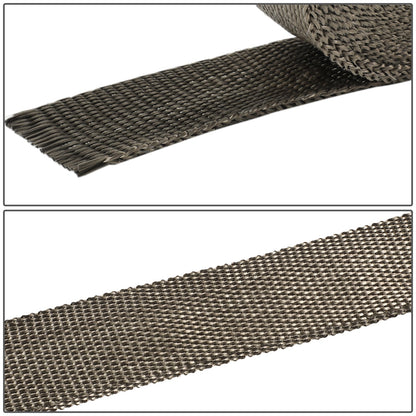 PROTECTOR HEADERS EXHAUST HEAT WRAP - TITANIUM - TYPE-2  - 30 FEET - 2" X 30' - TITANIUM - 10 ZIP