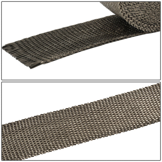 PROTECTOR HEADERS EXHAUST HEAT WRAP - TITANIUM - TYPE-1  - 50 FEET - 2" X 30' - TITANIUM - 5 ZIP