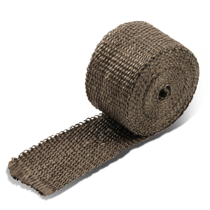 PROTECTOR HEADERS EXHAUST HEAT WRAP - TITANIUM - 15 FEET - 2" X 1/16" X 15' - TITANIUM