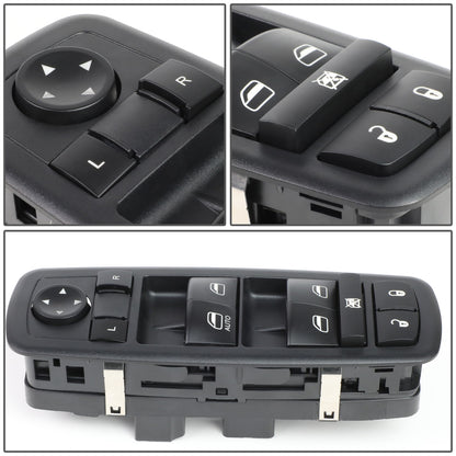 INTERRUPTOR ELEVADOR ELECTRICO 09-10 DODGE JOURNEY / 07-11 DODGE NITRO / 08-12 JEEP LIBERTY - DRIVER SIDE - BLACK