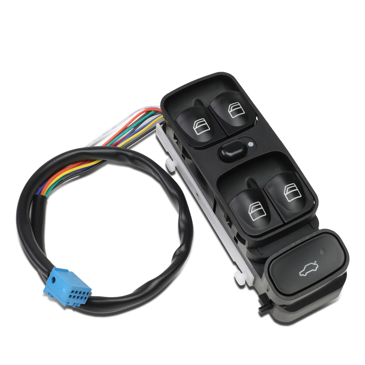 INTERRUPTOR ELEVADOR ELECTRICO 05-07 MERCEDES-BENZ C230 / 01-05 MERCEDES-BENZ C240 / 06-07 MERCEDES-BENZ C280 / 02-04 MERCEDES-BENZ C32 / 01-04 MERCEDES-BENZ C320 / 06-07 MERCEDES-BENZ C350 / 05-06 MERCEDES-BENZ C55 - DRIVER SIDE - BLACK