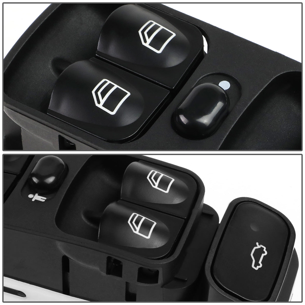 INTERRUPTOR ELEVADOR ELECTRICO 05-07 MERCEDES-BENZ C230 / 01-05 MERCEDES-BENZ C240 / 06-07 MERCEDES-BENZ C280 / 02-04 MERCEDES-BENZ C32 / 01-04 MERCEDES-BENZ C320 / 06-07 MERCEDES-BENZ C350 / 05-06 MERCEDES-BENZ C55 - DRIVER SIDE - BLACK
