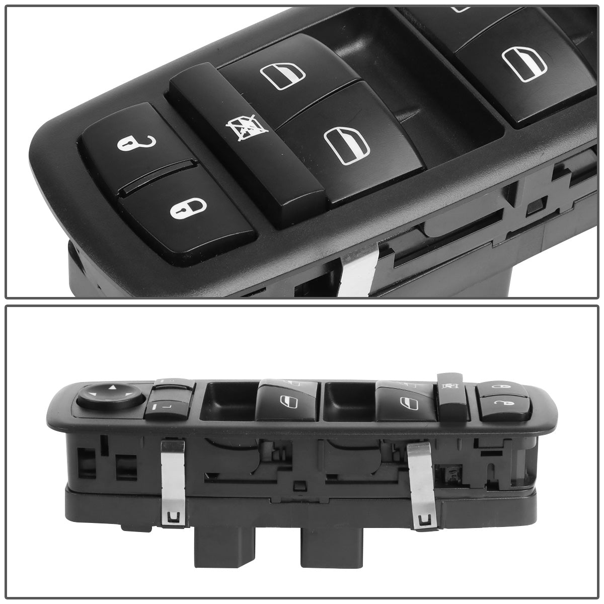 INTERRUPTOR ELEVADOR ELECTRICO 08-10 CHRYSLER TOWN & COUNTRY, DODGE GRAND CARAVAN - DRIVER SIDE - BLACK