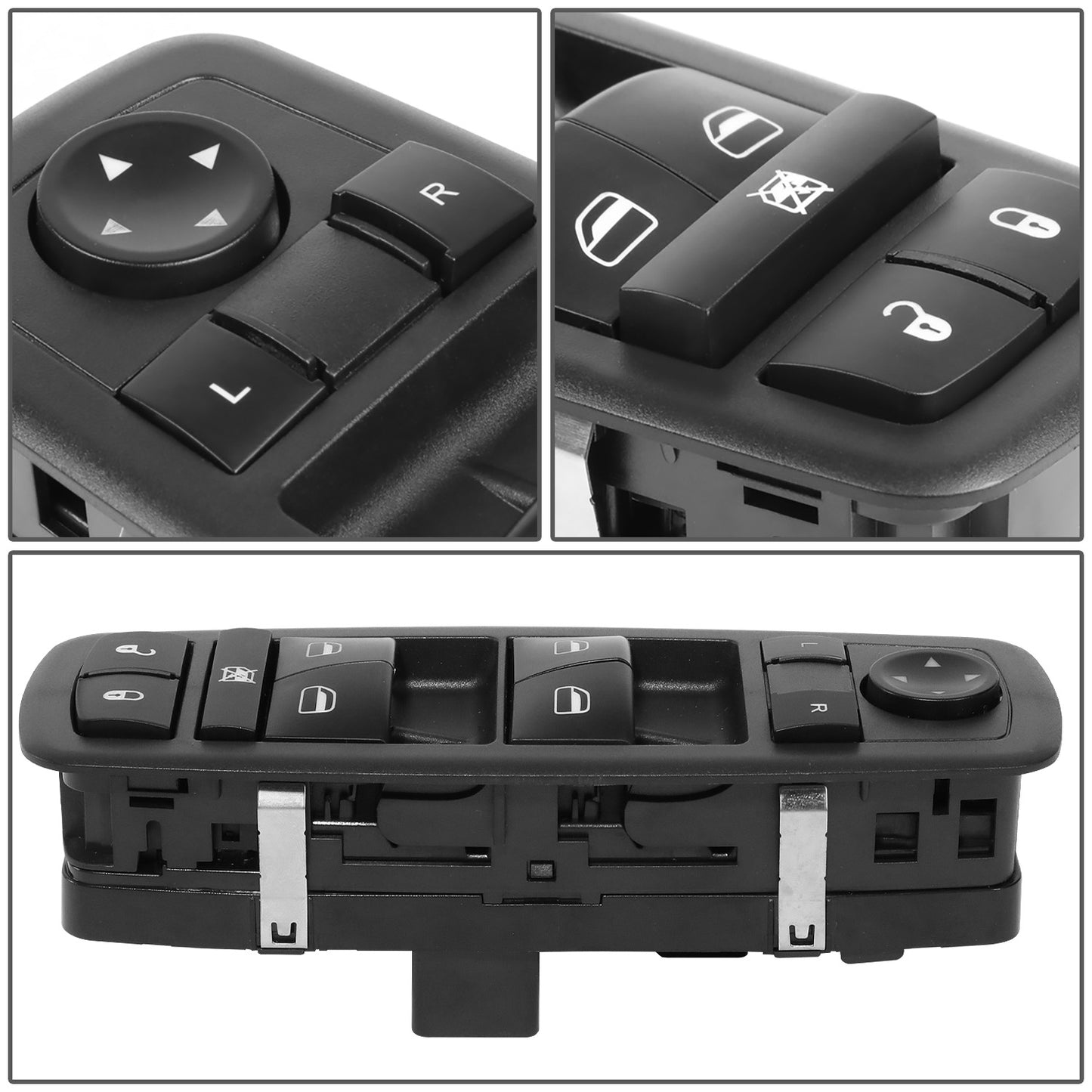 INTERRUPTOR ELEVADOR ELECTRICO 15-17 CHRYSLER 200 / 13-16 DODGE DART / 14-19 JEEP CHEROKEE - DRIVER SIDE - BLACK