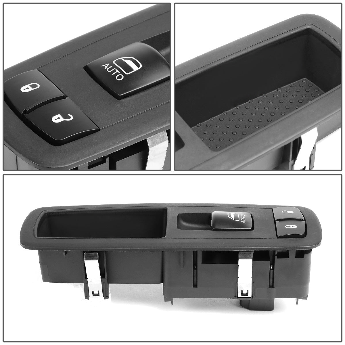 INTERRUPTOR ELEVADOR ELECTRICO 09-12 CHRYSLER TOWN & COUNTRY, DODGE GRAND CARAVAN / 09-10 DODGE JOURNEY / 07-10 DODGE NITRO / 11-12 JEEP LIBERTY / 12-14 RAM C/V - PASSENGER SIDE - BLACK