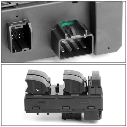 INTERRUPTOR ELEVADOR ELECTRICO 08-11 CHEVY HHR / 07-13 CHEVY SILVERADO 1500, GMC SIERRA 1500 / 07-14 CHEVY SILVERADO 2500, 3500, GMC SIERRA 2500, 3500 - FITS 4-DR MODELS - DRIVER SIDE - BLACK