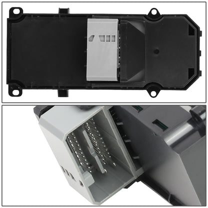 INTERRUPTOR ELEVADOR ELECTRICO 08-12 HONDA ACCORD 4-DR - FITS LX MODELS WITHOUT PREMIUM EQUIPMENT PACKAGE - DRIVER SIDE - BLACK