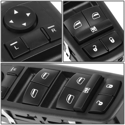 INTERRUPTOR ELEVADOR ELECTRICO 08-11 CHRYSLER TOWN & COUNTRY, DODGE GRAND CARAVAN - FITS MODELS WITH 3 PIN PLUG ONLY - DRIVER SIDE - BLACK