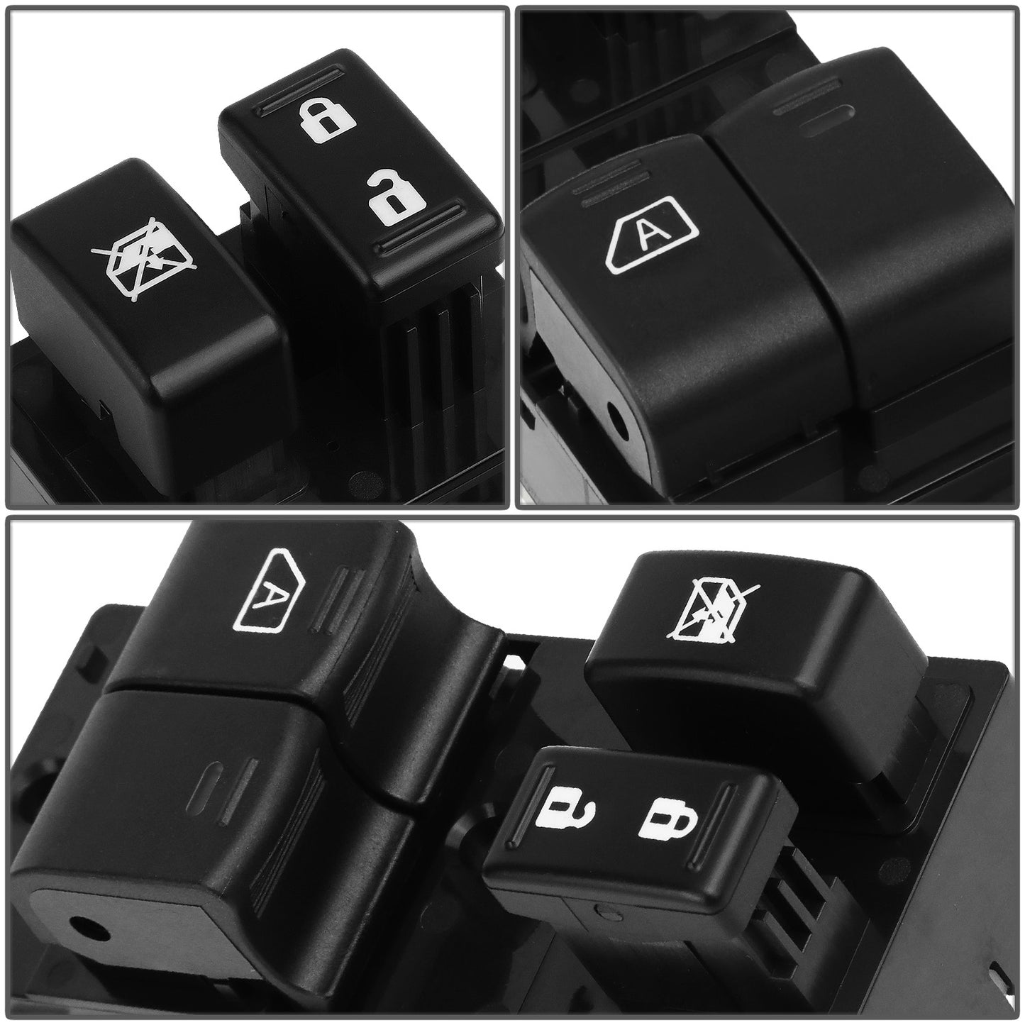 INTERRUPTOR ELEVADOR ELECTRICO 06-20 NISSAN FRONTIER - KING CAB - DRIVER SIDE - BLACK