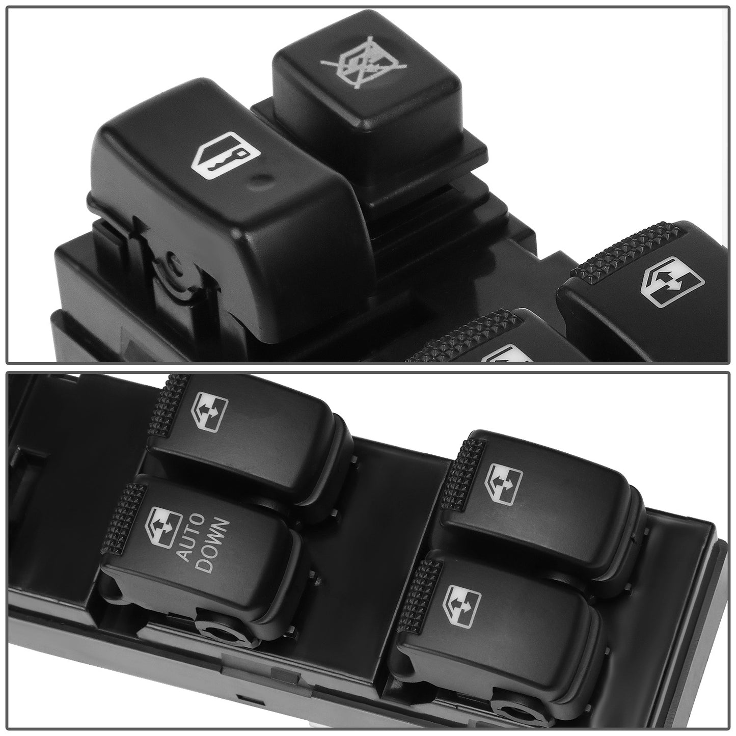 INTERRUPTOR ELEVADOR ELECTRICO 05-09 HYUNDAI TUCSON - DRIVER SIDE - BLACK