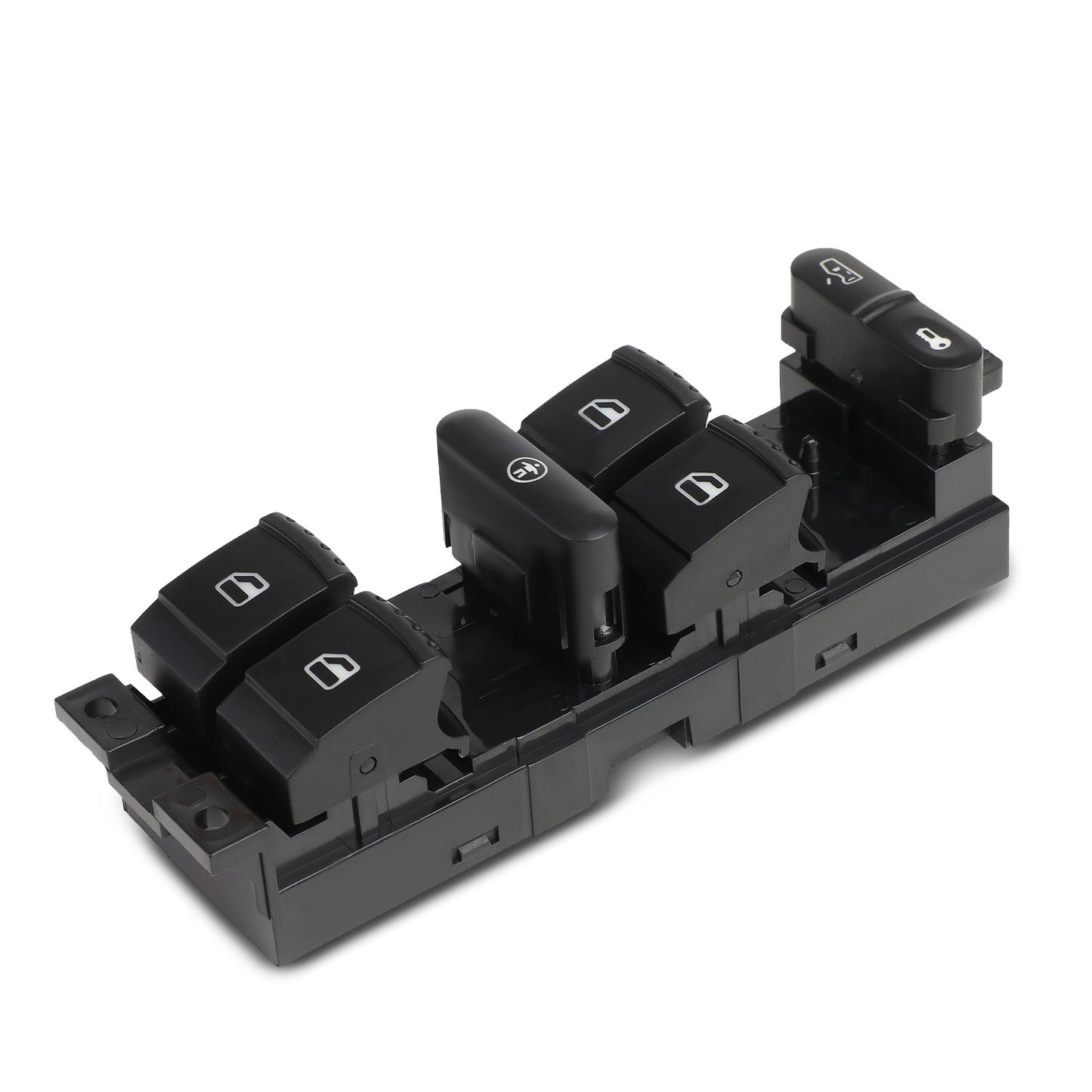 INTERRUPTOR ELEVADOR ELECTRICO 2005 VOLKSWAGEN BORA / 11-15 VOLKSWAGEN CLASICO / 2010 VOLKSWAGEN GLI / 99-10 VOLKSWAGEN JETTA / 07-09 VOLKSWAGEN JETTA CITY / 99-05 VOLKSWAGEN PASSAT - FITS 4-DR MODELS - DRIVER SIDE - BLACK