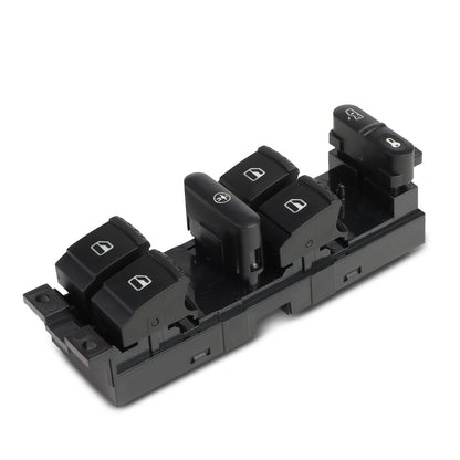 INTERRUPTOR ELEVADOR ELECTRICO 2005 VOLKSWAGEN BORA / 11-15 VOLKSWAGEN CLASICO / 2010 VOLKSWAGEN GLI / 99-10 VOLKSWAGEN JETTA / 07-09 VOLKSWAGEN JETTA CITY / 99-05 VOLKSWAGEN PASSAT - FITS 4-DR MODELS - DRIVER SIDE - BLACK