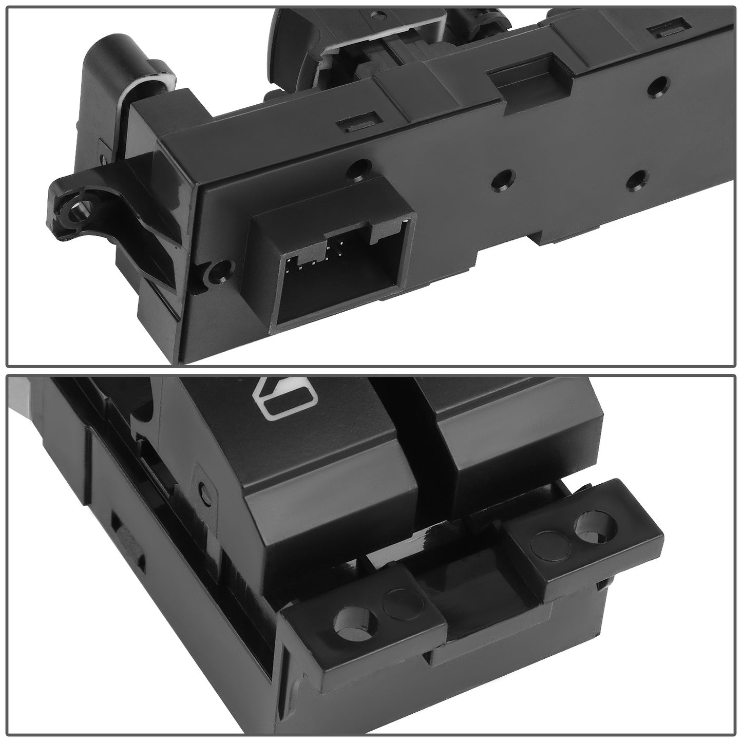 INTERRUPTOR ELEVADOR ELECTRICO 2005 VOLKSWAGEN BORA / 11-15 VOLKSWAGEN CLASICO / 2010 VOLKSWAGEN GLI / 99-10 VOLKSWAGEN JETTA / 07-09 VOLKSWAGEN JETTA CITY / 99-05 VOLKSWAGEN PASSAT - FITS 4-DR MODELS - DRIVER SIDE - BLACK