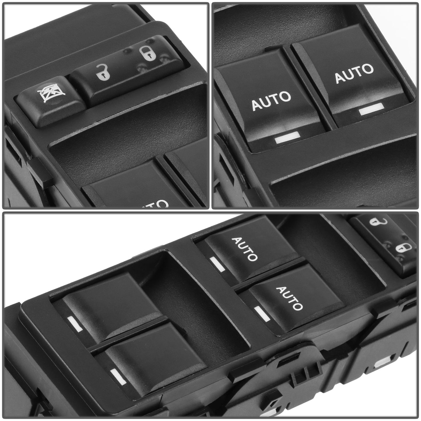 INTERRUPTOR ELEVADOR ELECTRICO 11-14 CHRYSLER 200 SEDAN / 06-10 CHRYSLER 300 / 07-09 CHRYSLER ASPEN / 08-10 CHRYSLER CIRRUS / 07-10 CHRYSLER SEBRING SEDAN / 08-14 DODGE AVENGER / 06-10 DODGE CHARGER / 07-09 DODGE DURANGO / 06-08 DODGE MAGNUM / 06-10 JEEP
