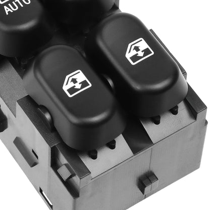 INTERRUPTOR ELEVADOR ELECTRICO 95-99 CHEVY CAVALIER / 95-01 CHEVY LUMINA - FITS SEDAN MODELS ONLY - DRIVER SIDE - BLACK