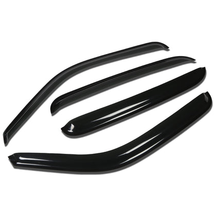 PROTECTOR DE VENTANA WINDOW VISORS - 04-07 CHEVROLET/GMC SILVERADO/04-06 SIERRA PU / 05-06 SUBURBAN / 01-06 YUKON / 02-06ESCALADE /07 DENALI - 4PCS - CREW CAB - DARK SMOKE
