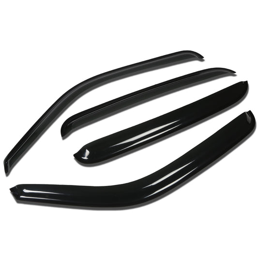 PROTECTOR DE VENTANA WINDOW VISORS - 04-07 CHEVROLET/GMC SILVERADO/04-06 SIERRA PU / 05-06 SUBURBAN / 01-06 YUKON / 02-06ESCALADE /07 DENALI - 4PCS - CREW CAB - DARK SMOKE