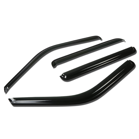PROTECTOR DE VENTANA WINDOW VISORS - 95-99 GMC YUKON/ 92-99 CHEVY SUBURBAN/ 92-2000 CHEVY PICKUP/ 92-97 K3500 SIERRA - 4PCS - CREW CAB -  DARK SMOKE