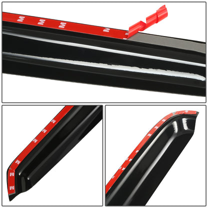 PROTECTOR DE VENTANA WINDOW VISORS - 94-03 GMC SONOMA / 94-03 CHEVROLET S10 / 95-02 CHEVROLET BLAZER / 95-01 GMC JIMMY - CARBON FIBER PATTERN STYLING - 2PCS - BLACK